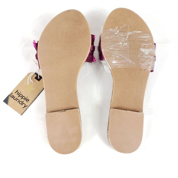 Hippie Laundry Kora Slip On Pink Sandal Shoes Faux Pearls 6.5 Resort Wear Preppy - Picture 4 of 5